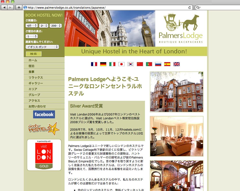 Japanese website translation Japanese website translation
